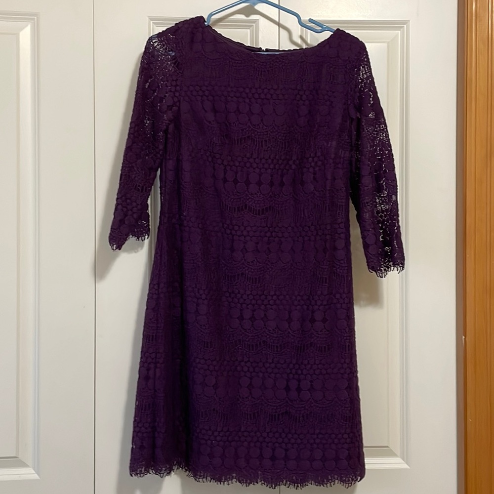 Brand New Eliza J Purple Lace Dress